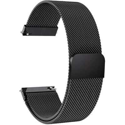 Garmin Vivomove Luxe milanese ruostumattomasta teräksestä valmistettu ranneke - Musta Garmin Vivomove Luxe milanese ruostumattomasta teräksestä valmistettu ranneke - Musta