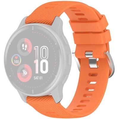 Garmin Forerunner 255S / 255S Music / Venu 2S silikonikellon hihna - Oranssi Garmin Forerunner 255S / 255S Music / Venu 2S silikonikellon hihna - Oranssi