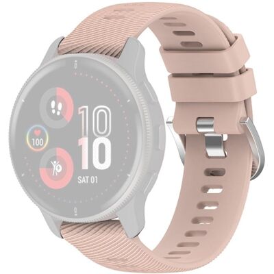 Garmin Forerunner 255S / 255S Music / Venu 2S silikonikellon hihna - Vaalea Pinkki Garmin Forerunner 255S / 255S Music / Venu 2S silikonikellon hihna - Vaalea Pinkki