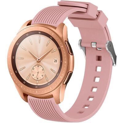 Samsung Galaxy Watch 5 (44mm) / (40mm) / Pro line -kuvioinen silikoninen ranneke - Pinkki Samsung Galaxy Watch 5 (44mm) / (40mm) / Pro line -kuvioinen silikoninen ranneke - Pinkki