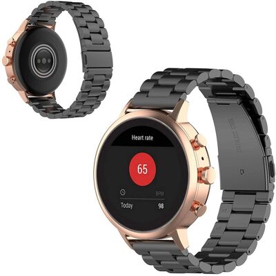 Garmin Vivoactive 4S kestävä ruostumattomasta teräksestä valmistettu ranneke - Musta Garmin Vivoactive 4S kestävä ruostumattomasta teräksestä valmistettu ranneke - Musta