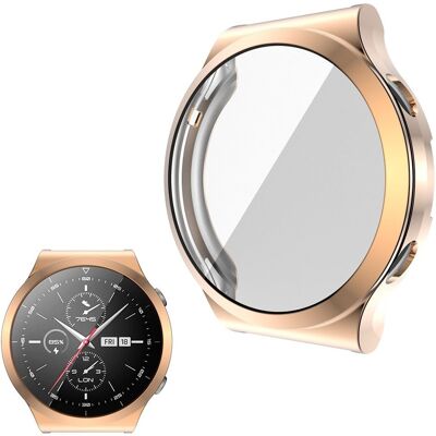 Huawei Watch GT 2 Pro lasitettu kehys - Ruusukulta Huawei Watch GT 2 Pro lasitettu kehys - Ruusukulta