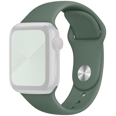 Apple Watch Series 8 (45mm) / Watch Ultra silikoniranneke (vakiokoko) - Männyn Neulasen Vihreä Apple Watch Series 8 (45mm) / Watch Ultra silikoniranneke (vakiokoko) - Männyn Neulasen Vihreä
