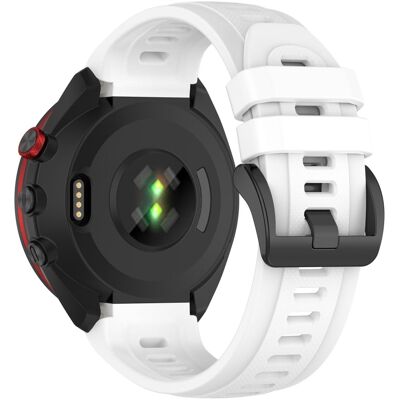 Silikonihihna Garmin Approach S70 (42mm) - Valkoinen Silikonihihna Garmin Approach S70 (42mm) - Valkoinen