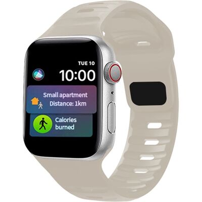 Apple Watch 7/8/Ultra (42/44/45/49mm) Iconic-ranneke - Beige Apple Watch 7/8/Ultra (42/44/45/49mm) Iconic-ranneke - Beige