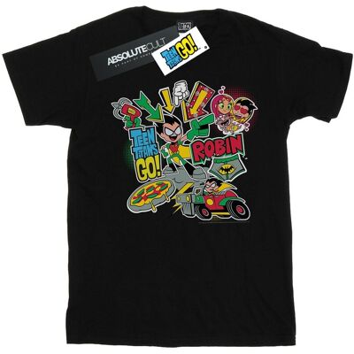 DC Comics Boys Teen Titans Go Robin Montage T-paita DC Comics Boys Teen Titans Go Robin Montage T-paita