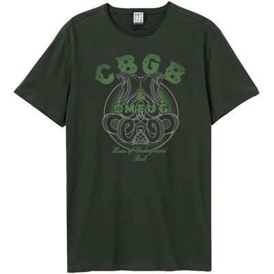 Amplified Unisex Aikuisten CBGB Snake Logo T-paita Amplified Unisex Aikuisten CBGB Snake Logo T-paita