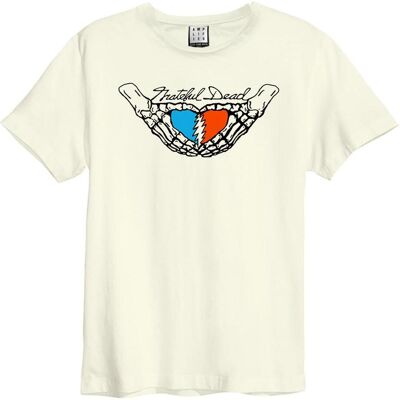 Amplified Unisex Aikuisten Sydämenmuotoinen Grateful Dead T-paita Amplified Unisex Aikuisten Sydämenmuotoinen Grateful Dead T-paita