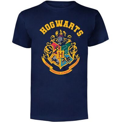 Harry Potter Unisex Aikuisten Tylypahkan vaakuna T-paita Harry Potter Unisex Aikuisten Tylypahkan vaakuna T-paita