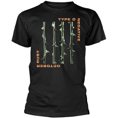 Type O Negative Unisex Aikuisten October Rust Selkäpainatus T-paita Type O Negative Unisex Aikuisten October Rust Selkäpainatus T-paita