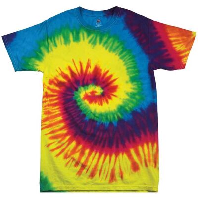 Colortone Unisex aikuisten solmuvärjätty T-paita Colortone Unisex aikuisten solmuvärjätty T-paita