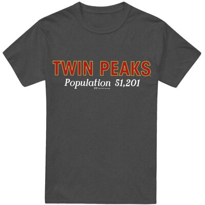 Twin Peaks Unisex Aikuisten Population T-paita Twin Peaks Unisex Aikuisten Population T-paita