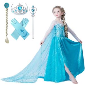 Elsa Princess mekko +4 lisätarviketta Elsa Princess mekko +4 lisätarviketta