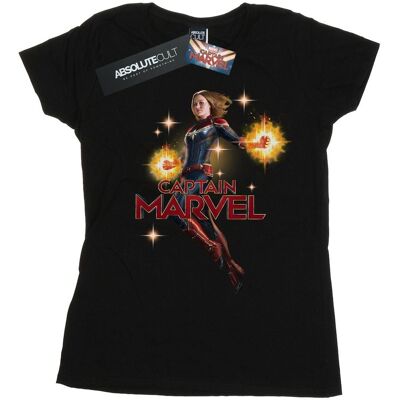 Marvel Naisten Kapteeni Carol Danvers Puuvillainen T-paita Marvel Naisten Kapteeni Carol Danvers Puuvillainen T-paita