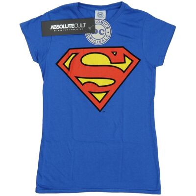 DC Comics Naisten/Naisten Teräsmies-logolla varustettu puuvillainen T-paita DC Comics Naisten/Naisten Teräsmies-logolla varustettu puuvillainen T-paita