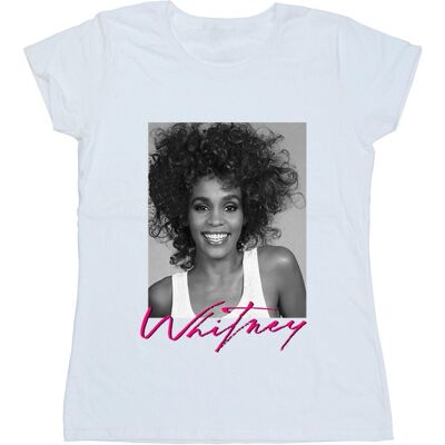 Whitney Houston Naisten Hymykuva Puuvillainen T-paita Whitney Houston Naisten Hymykuva Puuvillainen T-paita