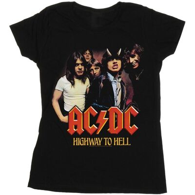 ACDC Naiset/Neidot Highway To Hell -yhtyeen puuvillainen T-paita ACDC Naiset/Neidot Highway To Hell -yhtyeen puuvillainen T-paita