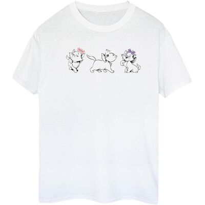 Aristocats Naisten Marie Rusetti Puuvillainen Boyfriend T-paita Aristocats Naisten Marie Rusetti Puuvillainen Boyfriend T-paita