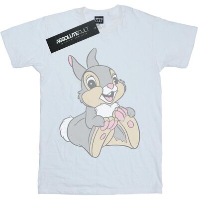 Bambi Naisten/Naisten Klassinen Thumper Puuvillainen Boyfriend T-paita Bambi Naisten/Naisten Klassinen Thumper Puuvillainen Boyfriend T-paita