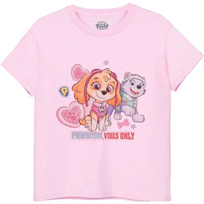 Paw Patrol Ryhmä Hau tyttöjen Pawsitive Vibes Only T-paita Paw Patrol Ryhmä Hau tyttöjen Pawsitive Vibes Only T-paita