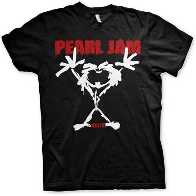 Pearl Jam Unisex Aikuisten Alive Stickman T-paita Pearl Jam Unisex Aikuisten Alive Stickman T-paita