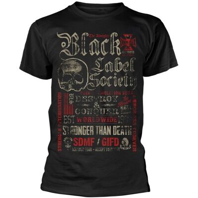 Black Label Society Unisex Aikuisten Destroy & Conquer T-paita Black Label Society Unisex Aikuisten Destroy & Conquer T-paita