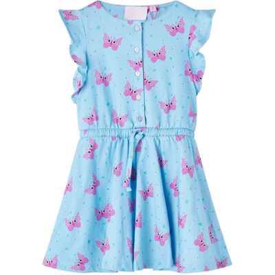 vidaXL Lasten hihaton mekko napeilla sininen 104 vidaXL Lasten hihaton mekko napeilla sininen 104