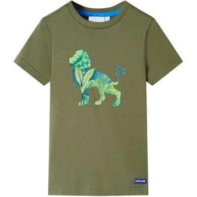 vidaXL Lasten T-paita khaki 116 vidaXL Lasten T-paita khaki 116