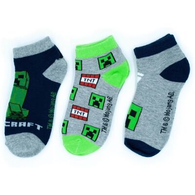Minecraft Lasten sukat / Sukat lapsille - 3 kpl:n pakkaus - 31/34 Minecraft Lasten sukat / Sukat lapsille - 3 kpl:n pakkaus - 31/34