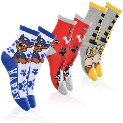 Paw Patrol Ryhmä Hau Lastensukat / Sukat lapsille - 3 kpl:n pakkaus - 31/34 Paw Patrol Ryhmä Hau Lastensukat / Sukat lapsille - 3 kpl:n pakkaus - 31/34