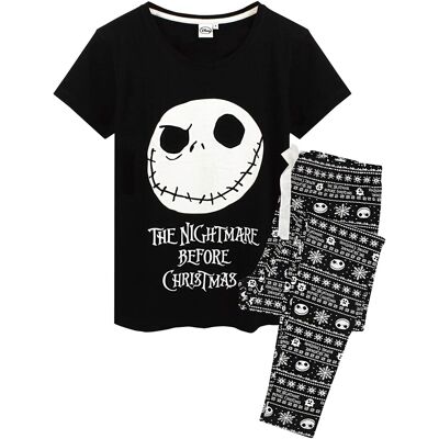 Nightmare Before Christmas naisten Jack Skellington pyjamisetti Nightmare Before Christmas naisten Jack Skellington pyjamisetti