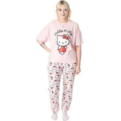 Hello Kitty naisten lyhythihainen pyjamasetti Hello Kitty naisten lyhythihainen pyjamasetti