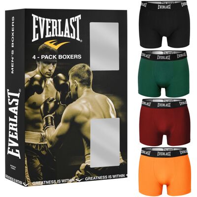 EVERLAST alushousut miesten bokserit 4-pack puuvillaa stretch värimix XL EVERLAST alushousut miesten bokserit 4-pack puuvillaa stretch värimix XL
