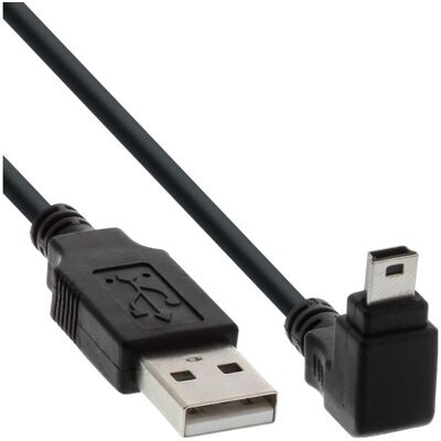 InLine 34205, 0,5 m, USB A, Mini-USB B, USB 2.0, uros-/urosliitin, musta InLine 34205, 0,5 m, USB A, Mini-USB B, USB 2.0, uros-/urosliitin, musta