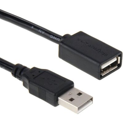 3M Jatkojohto USB 2.0 - Jatkokaapeli Musta 3M Jatkojohto USB 2.0 - Jatkokaapeli Musta
