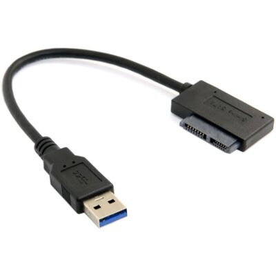 Universaali USB 3.0 - 7+6 13-Nastainen Slimline Sata Adapteri Kaapeli Universaali USB 3.0 - 7+6 13-Nastainen Slimline Sata Adapteri Kaapeli
