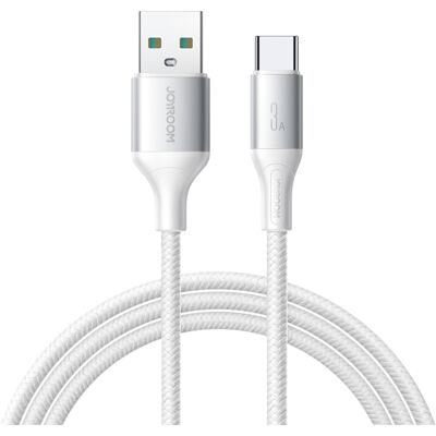 Joyroom USB-A - USB-C -kaapeli 3A 2m Flash Series - Valkoinen Joyroom USB-A - USB-C -kaapeli 3A 2m Flash Series - Valkoinen