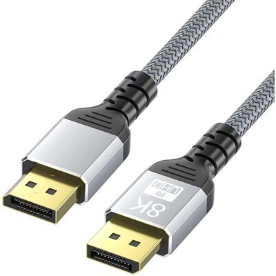 NÖRDIC 50 cm Displayport–Displayport -kaapeli ver 1.4, UHD 8K 60 Hz:llä, 32,4 Gb/s, 10-bittinen HDR, kaksoissuojattu, puhdasta kuparia 99,99 % NÖRDIC 50 cm Displayport–Displayport -kaapeli ver 1.4, UHD 8K 60 Hz:llä, 32,4 Gb/s, 10-bittinen HDR, kaksoissuojattu, puhdasta kuparia 99,99 %