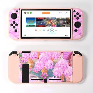 DATA FROG Nintendo Switch Tyylikäs painettu suojakotelo Pelikonsoli Anti-Drop Joustava kuori - Kirsikankukkia DATA FROG Nintendo Switch Tyylikäs painettu suojakotelo Pelikonsoli Anti-Drop Joustava kuori - Kirsikankukkia