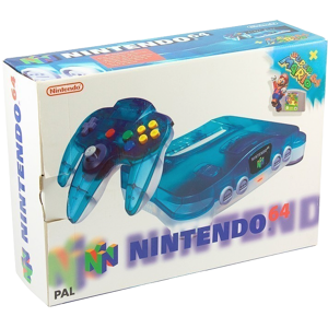 Nintendo 64 Console Clear Blue / White (without Mario 64) No Box (KÄYTETTY TAVARA) Nintendo 64 Console Clear Blue / White (without Mario 64) No Box (KÄYTETTY TAVARA)