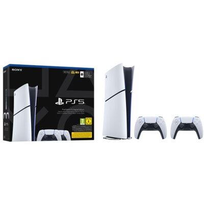 Sony Playstation 5 Slim Digital, PlayStation 5, musta, Valkoinen, 16384 MB, GDDR6, 448 GB/s, AMD Sony Playstation 5 Slim Digital, PlayStation 5, musta, Valkoinen, 16384 MB, GDDR6, 448 GB/s, AMD