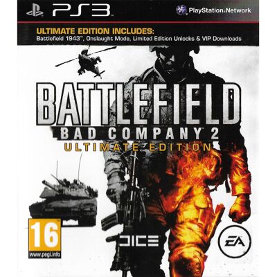 Sony Battlefield Bad Company 2 Ultimate Edition Playstation 3 PS3 Nordic (Käytetty) Sony Battlefield Bad Company 2 Ultimate Edition Playstation 3 PS3 Nordic (Käytetty)