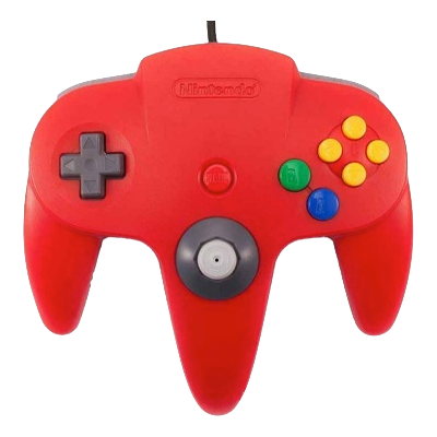 Nintendo 64 Controller - Red - Used Original (KÄYTETTY TAVARA) Nintendo 64 Controller - Red - Used Original (KÄYTETTY TAVARA)
