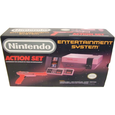 Nintendo 8-bit Action Set Console, 2 Contollers, SMB/ Duck Hunt, Zapper (KÄYTETTY TAVARA) Nintendo 8-bit Action Set Console, 2 Contollers, SMB/ Duck Hunt, Zapper (KÄYTETTY TAVARA)