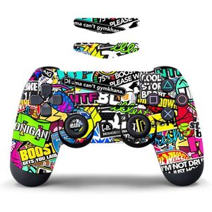 Sony PS4 / PS4 Slim Game Controller Irrotettava tarra - Graffiti Sony PS4 / PS4 Slim Game Controller Irrotettava tarra - Graffiti