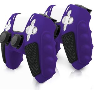 PS5-ohjaimen silikonikotelo Väriin sopiva suojakotelo (ilman Joy-Stickin suojuksia) - Violetti PS5-ohjaimen silikonikotelo Väriin sopiva suojakotelo (ilman Joy-Stickin suojuksia) - Violetti
