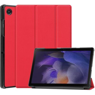 Kolminkertainen telinekotelo Samsung Galaxy Tab A8 10.5" (2021) - Punainen Kolminkertainen telinekotelo Samsung Galaxy Tab A8 10.5" (2021) - Punainen
