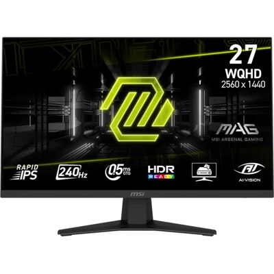 MSI MAG 274QF X24 - LED-valo - pelaaminen - 27" - 2560 x 1440 QHD @ 240 Hz - Fast IPS - 250 cd/m² - 1000:1 - 0,5 ms - 2xHDMI, DisplayPort MSI MAG 274QF X24 - LED-valo - pelaaminen - 27" - 2560 x 1440 QHD @ 240 Hz - Fast IPS - 250 cd/m² - 1000:1 - 0,5 ms - 2xHDMI, DisplayPort