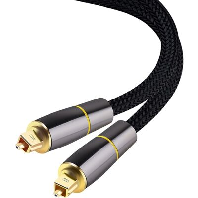 2m SPDIF 5.1 Audio Channel optinen kaapeli Audio Line Digital kullattu 2m SPDIF 5.1 Audio Channel optinen kaapeli Audio Line Digital kullattu