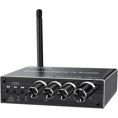 NÖRDIC Bluetooth 5.3 Audio Vastaanotin DAC Muunnin USB Muisti 3.5MM AUX RCA Coaxial NÖRDIC Bluetooth 5.3 Audio Vastaanotin DAC Muunnin USB Muisti 3.5MM AUX RCA Coaxial